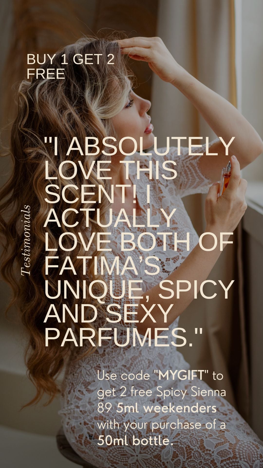 buy 1 get one free perfume. Spicy Sienna 89 is a dynamic, warm and spicy blend of Vanilla , Musk, Amber and spices creating a sultry unique fragrance. Made in Canada