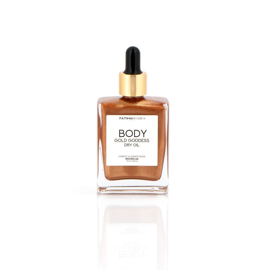 GOLD GODDESS SHIMMER DRY Body Oil-A Vacation Must