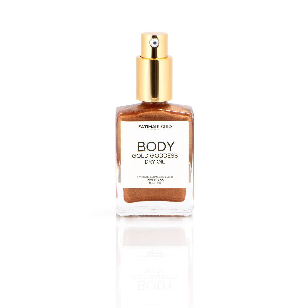 GOLD GODDESS SHIMMER DRY Body Oil-A Vacation Must