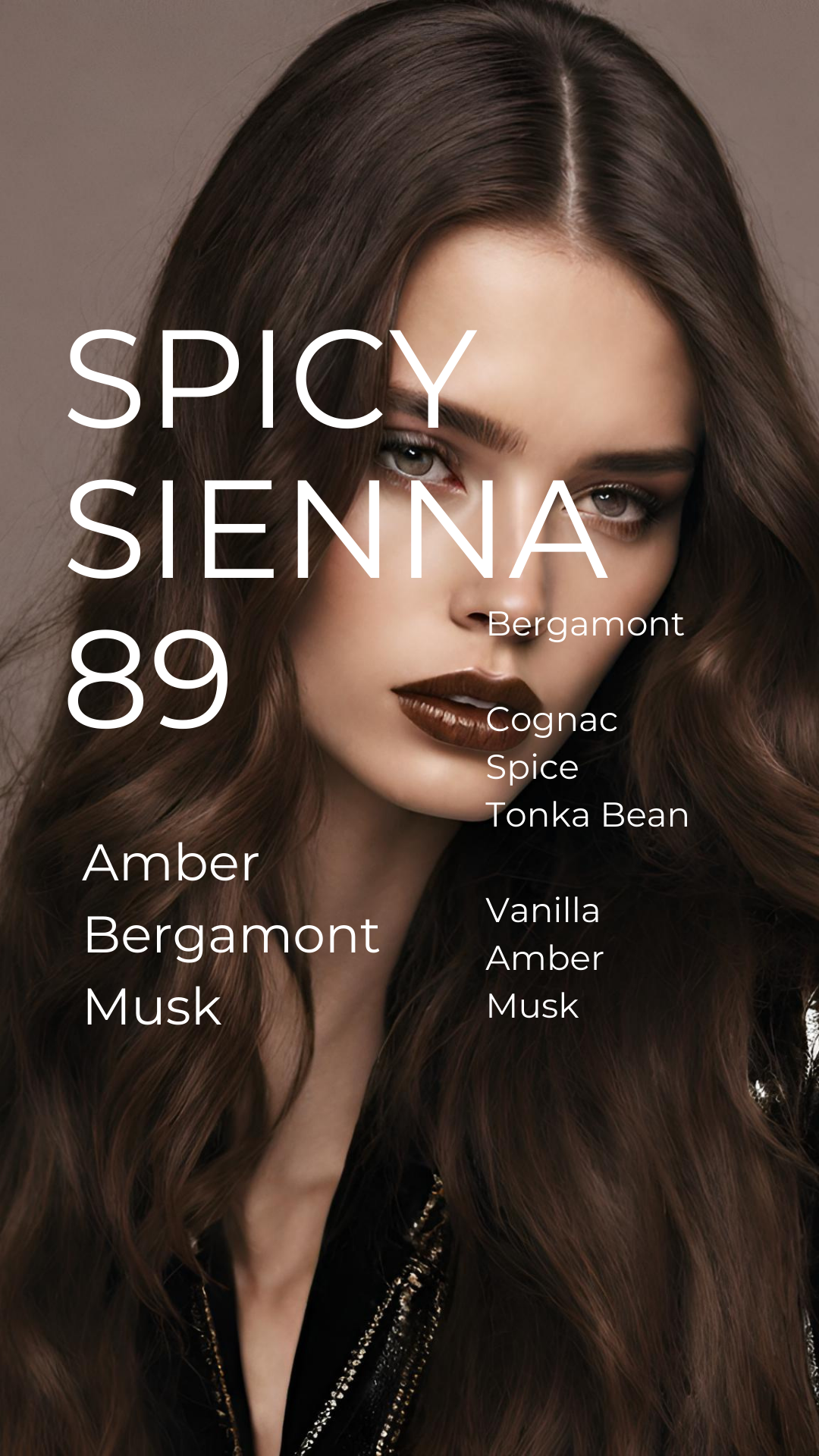 SPICY SIENNA 89 Parfum-A Spicy Amber Bergamot Scent